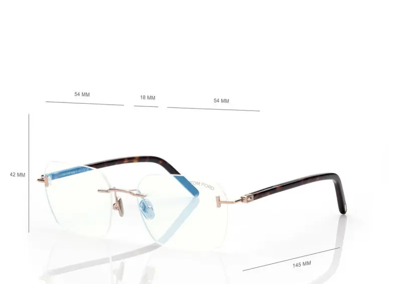 BLUE BLOCK RECTANGULAR OPTICALS GOLD online